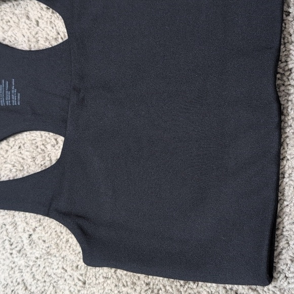 Girlfriend Collective Paloma Black Sports Bra Compression Eco Friendly Size XS - Picture 2 of 10
